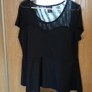 Torrid Mesh Neck Sweetheart Peplum